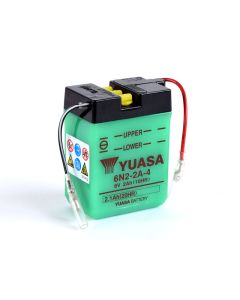 Yuasa 6N2-2A-4 (Uden Syre) 6V Batteri til Motorcykel