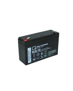 Q-Batteries 6LS-12 6V 12Ah AGM batteri VdS-Godkendt