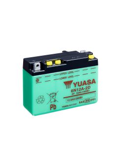 Yuasa 6N12A-2D (Uden Syre) 6V Batteri til Motorcykel