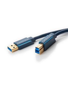 Clicktronic Casual USB 3,0 kabel 0,5m - high-speed datakabel med A/B stik