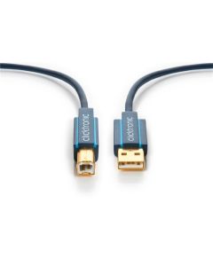 Clicktronic Casual USB 2,0 kabel 1,8m - datakabel med A/B stik