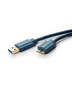 Clicktronic Casual Micro USB 3,0 kabel 3m - high-speed adapter til type-B Micro USB stik