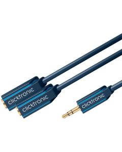 Clicktronic Casual MP3 Y-adapter- 0,1m