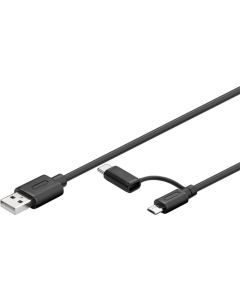 2in1 USB kabel, 1 m