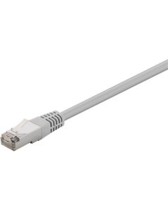 CAT 5e patchkabel, F/UTP, grå, 1m