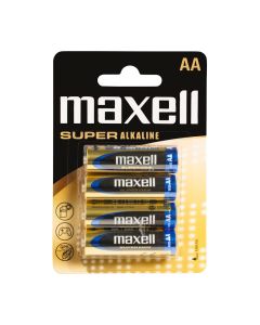 Maxell Super Alkaline AA / LR6 Super batterier - 4 stk.