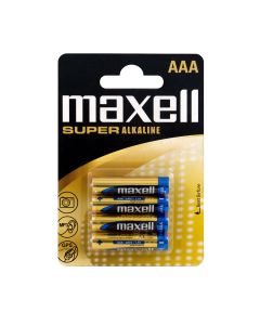 Maxell Super Alkaline AAA / LR 03 Super batterier - 4 stk.