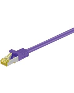 RJ45 patchkabel S/FTP (PiMF), m/ CAT 7 kabel, violet, 1m