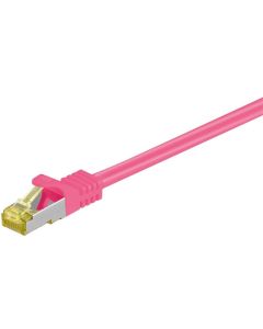 RJ45 patchkabel S/FTP (PiMF), m/ CAT 7 kabel, magenta, 1,5m