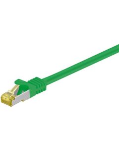 RJ45 patchkabel S/FTP (PiMF), m/ CAT 7 kabel, grøn, 5m