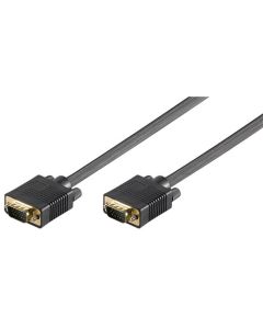 Full HD SVGA monitor kabel, sort, 0,8m,