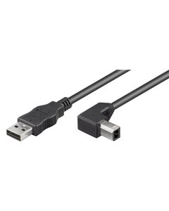 USB 2,0 Hi-Speed kabel, sort, 1 m,
