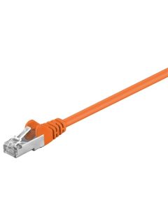 CAT 5e patchkabel, F/UTP, orange, 0,25m