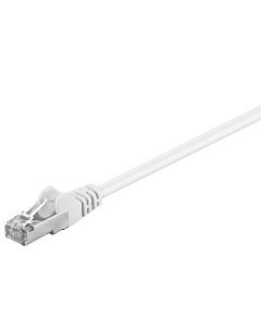 CAT 5e patchkabel, F/UTP, hvid, 50m