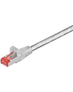 CAT 6 patchkabel S/FTP (PiMF), transparent, 10m