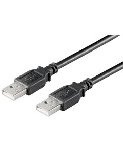 USB 2,0 Hi-Speed kabel, sort, 1,8m,