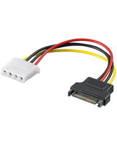 Intern PC kabel, gul-rød, 0,17m