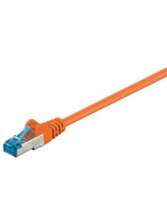 CAT 6a patchkabel S/FTP (PiMF), orange, 0,25m