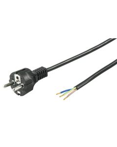 Ledning sammel selv, 2 m, sort