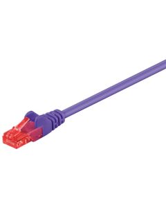 CAT 6 patchkabel, U/UTP, violet, 2m