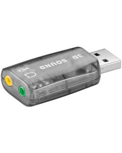USB 2,0 lydkort, transparent,