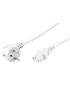 Ledning, Vinklet, 1.5 m, hvid
