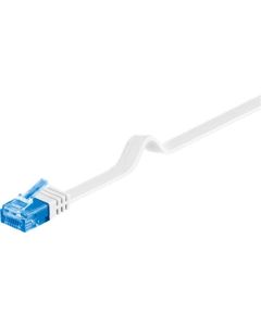 CAT 6a fladt netværkskabel U/UTP, hvid, 3m