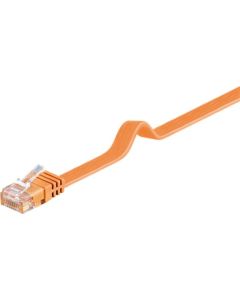 CAT 6 fladt patchkabel, U/UTP, orange, 1,5m