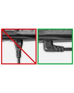 Strømkabel 2 m, hvid