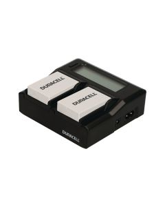 Duracell batterioplader til Canon LP-E8 med 2 ladekanaler