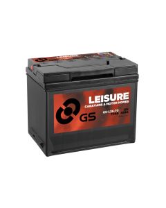 GS Yuasa GS-L26-70 12V 70Ah 450A Fritidsbatteri (Start og drift)