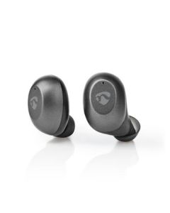 Nedis Fuldt Trådløse hovedtelefoner   Bluetooth®   Touch Control   Opladningsholder   Indbygget mikrofon   Understøtter stemmestyring   Grå/Sølv