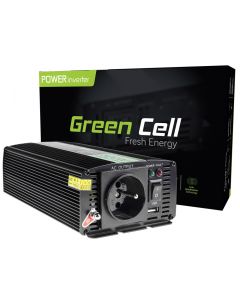 Green Cell Inverter til bil 24V til 230V, 500W/1000W Modificeret sinus