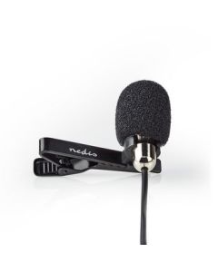 Nedis Ledningsmikrofon med klips   Lavalier   35 mm   Metal