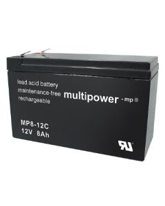 Multipower MP8-12C batteri 12V 8.0Ah