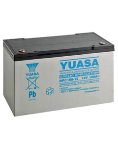 NPC100-12 - 12V 100Ah Yuasa Cyklisk Blybatteri