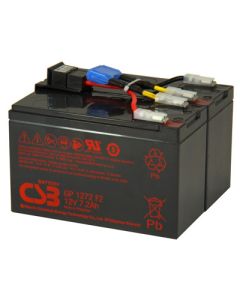 Erstatningsbatteri svarende til APC RBC48 inkl. Stik
