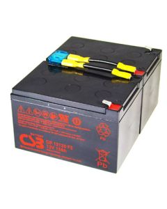 Erstatningsbatteri svarende til APC RBC6 inkl. Stik