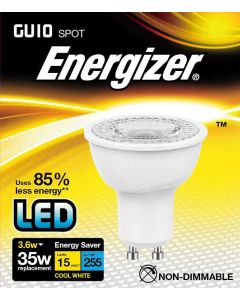 Energizer - GU10 LED 3.6W, 255LM, 4000K Kold Hvid