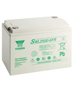 SWL2500-6FR Yuasa Blybatteri (High-Drain specielt til UPS-Systemer) (Flammeafvisende kasse)