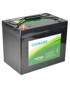 Topband lithium batteri 12V 75Ah