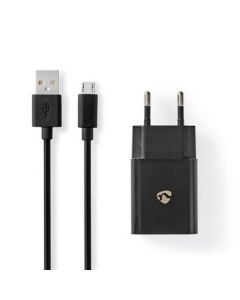 Nedis Vægoplader 1x 2.1 A Antal output: 1 Porttype: 1x USB-A Micro USB (Loose) kabel 1.00 m 10.50 W Single spænding output