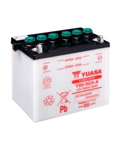 Yuasa Y60-N24-A (Uden Syre) 12V Batteri til Motorcykel