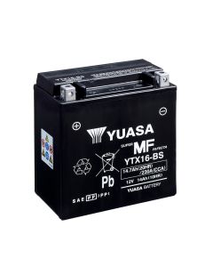 Yuasa YTX16-BS 12V AGM Batteri til Motorcykel