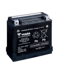 Yuasa YTX20HL-BS-PW 12V AGM Batteri til Motorcykel