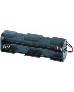 Batteriholder til 8 x AA / R06 (aflangt) - Serielt forbundet