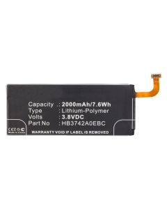 Batteri til bl.a. Huawei P6 (Kompatibelt)