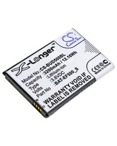 Batteri til Bluebird Stregkode scanner EF500R - 3,8V