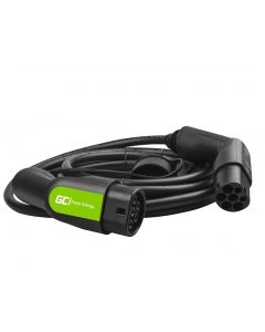 Green Cell EV08 22kW kabel til elbil med type 2 udtag, 3 faser, 7m