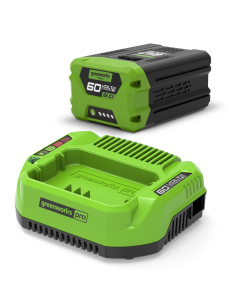Greenworks, GSK60B2, Starter-sæt, 60V, Universal lader m/ 2Ah Batteri